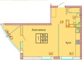 Квартиры от застройщика, Анапа  от 26.07 м² - Объект продан