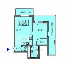 Квартиры от застройщика, Анапа  от 46.1 м² - Объект продан