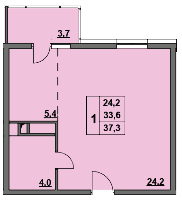 Квартиры от застройщика, Анапа  от 37.3 м² - от 45 000 руб./м²