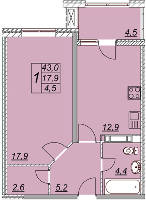 Квартиры от застройщика, Анапа  от 26 м² - от 58 000 руб./м²