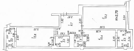 Продается 2-комнатная квартира (Анапа) 63.2 м²