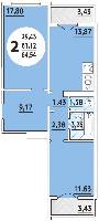 Квартиры от застройщика, Анапа  от 25.29 м² - от 46 900 руб./м²