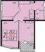 Квартиры от застройщика, Анапа  от 22.4 м² - от 51 800 руб./м²