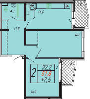 Квартиры от застройщика, Анапа  от 22.4 м² - от 51 800 руб./м²