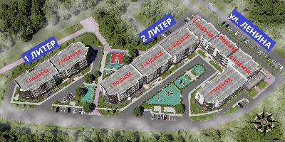 Квартиры от застройщика, Анапа  от 27.43 м² - от 60 000 руб./м²