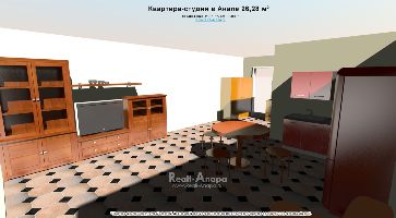 Продается 1-комнатная квартира (Анапа) 26.28 м&sup2;