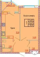 Квартиры от застройщика, Анапа  от 26.07 м² - Объект продан