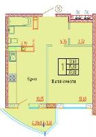 Квартиры от застройщика, Анапа  от 26.07 м² - Объект продан