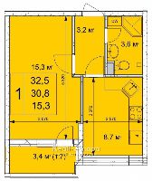 Квартиры от застройщика, Анапа  от 23.7 м² - Объект продан