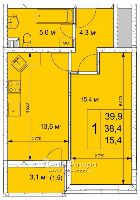 Квартиры от застройщика, Анапа  от 23.7 м² - Объект продан