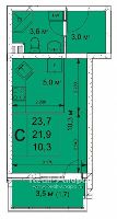 Квартиры от застройщика, Анапа  от 23.7 м² - Объект продан