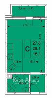 Квартиры от застройщика, Анапа  от 23.7 м² - Объект продан
