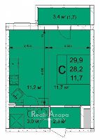 Квартиры от застройщика, Анапа  от 23.7 м² - Объект продан